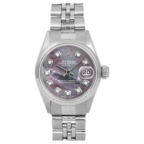 rolex ladies datejust black mother of pearl|rolex datejust 36 with diamonds.